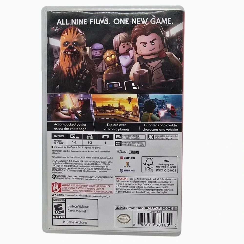 LEGO Star Wars The Skywalker Saga Nintendo Switch Video Game Complete